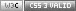 W3C CSS Valid